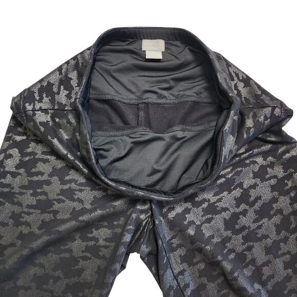 Chicos Zenergy Womens So Slimming Leggings Size Medium Black Houndstooth Foil - Picture 6 of 12